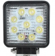 Фонарь светодиодный 9 диодов 27W 800Lm 12-24V (IP67) рабочий свет (2шт.)