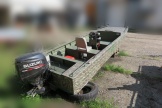 Алюминиевая лодка с двигателем Suzuki 60 четырехтактный с водометной насадкой